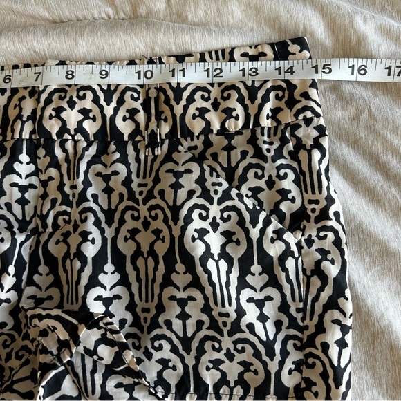 Swell Black and Cream Low Rise, Surf, Boho, Lightweight, Patterned Shorts - Picture 7 of 10